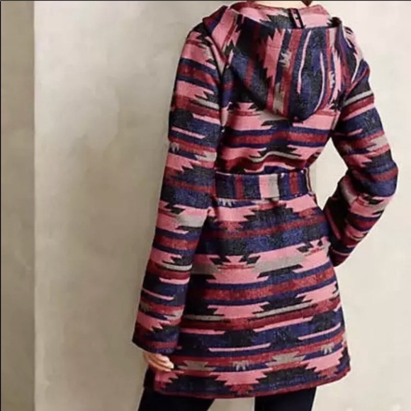 Anthropologie Tabitha Leona Aztec Wrap Coat - Picture 3 of 8